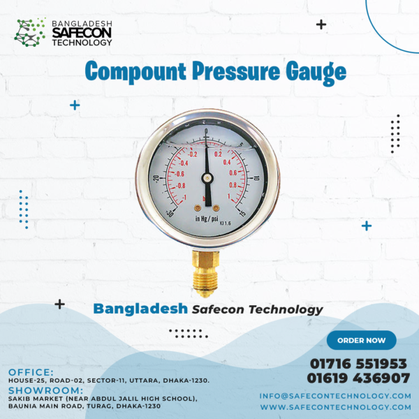 Compount Pressure Gauge Compount Pressure Gauge - Safecon Technology