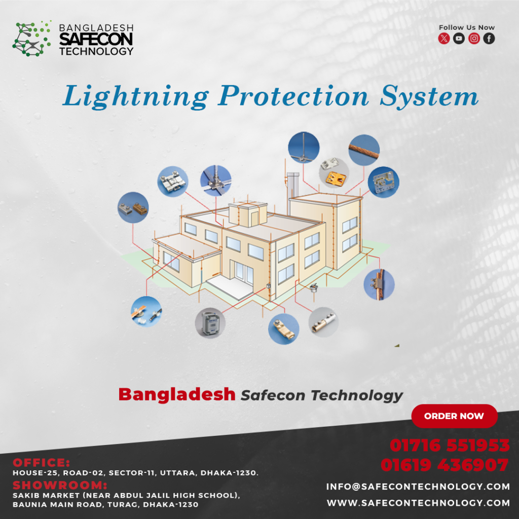 Waterproof Lightning Protection Lightning Protection System - Safecon Technology